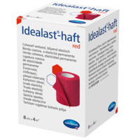 IDEALAST-haft color Binde 8 cmx4 m rot