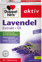 DOPPELHERZ Lavendel Extrakt+Öl Tabletten