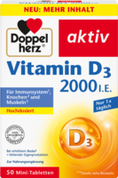 DOPPELHERZ Vitamin D3 2000 I.E. Tabletten